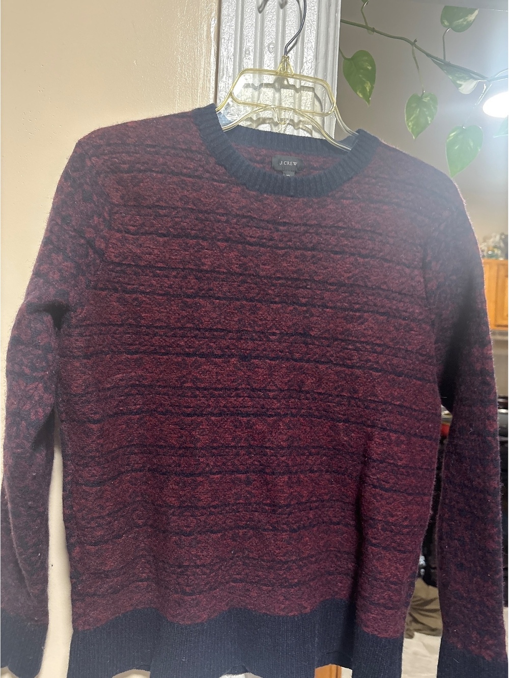 J crew men sweater wool crewneck